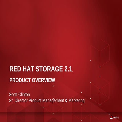 Red Hat Storage Product Overview
