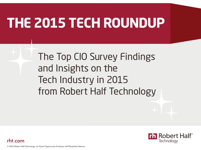 The 2015 Tech Roundup