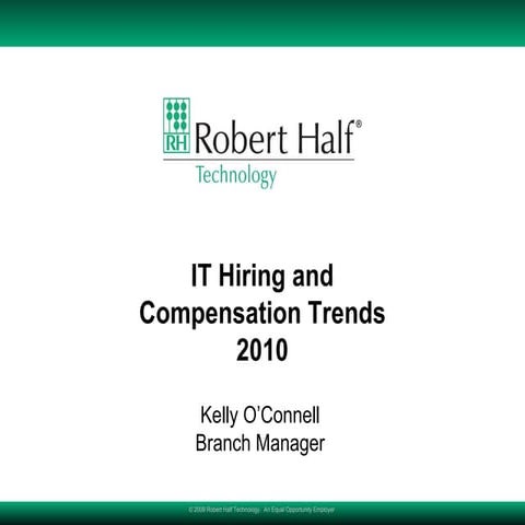 RHT 2010 Hiring And Comp Trends (US)