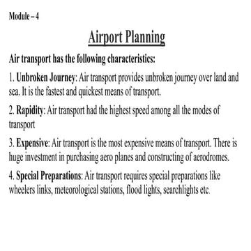 Airport Planning RHTA - VTU Module 4