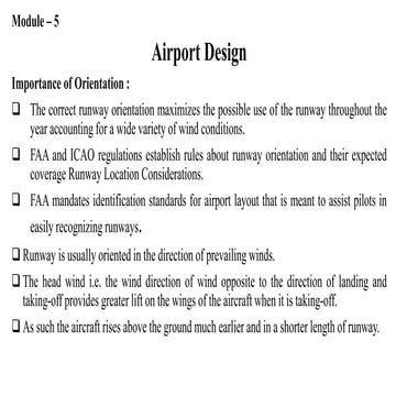 Airport Design RHTA - VTU Module 5