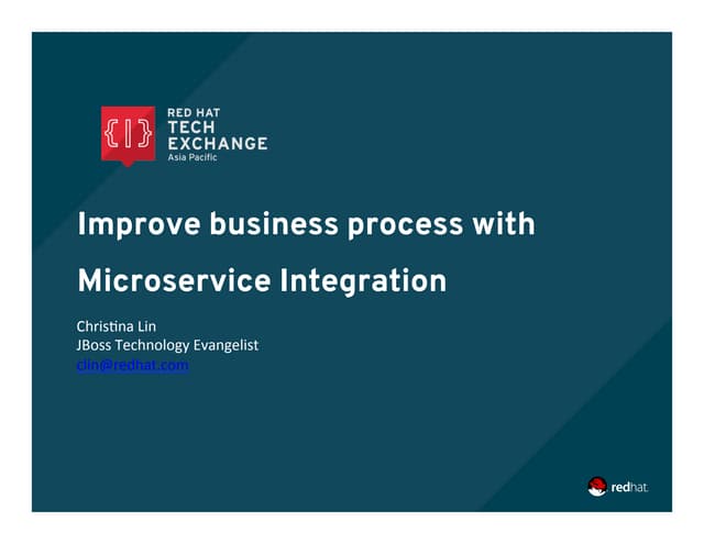 Improve business process with microservice integration �