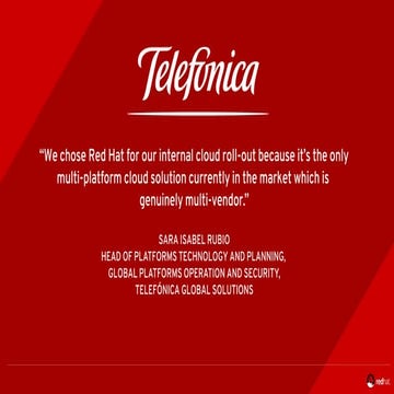 Telecommunications organizations trust Red Hat