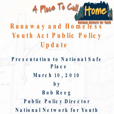 Reconnecting Homeless Youth Act Provisions