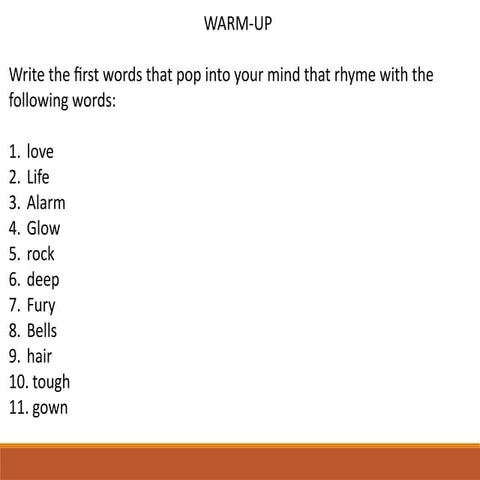 Rhyme Different types of Rhyme Scheme le