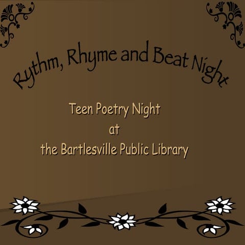 Rhythm, Rhyme and Beat Night