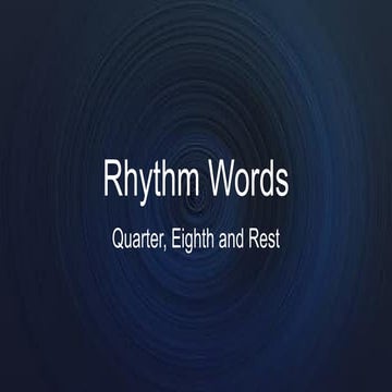 Rhythmwordsmusicclassquartereighthandrest | PPTX