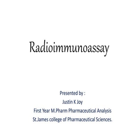 Radioimmunoassay