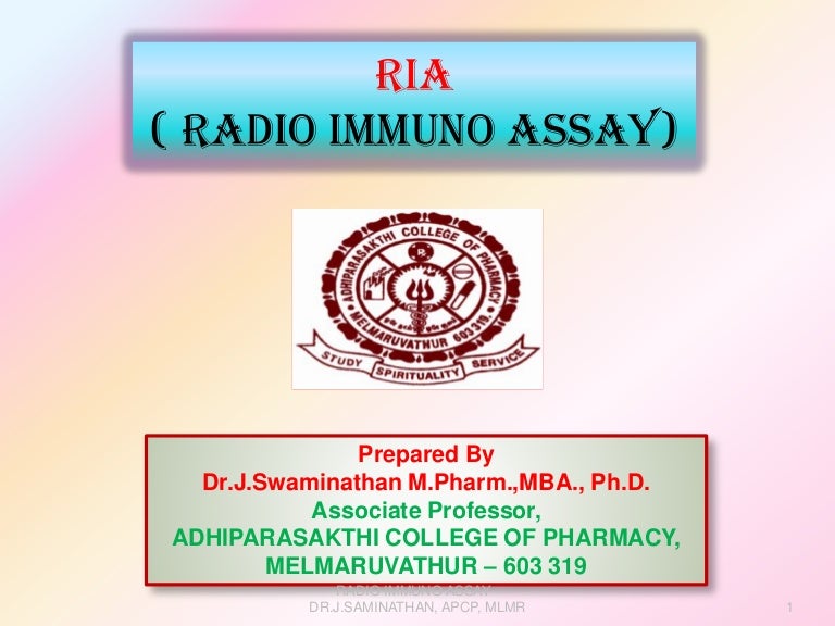 Radio immuno assay ppt to pdf