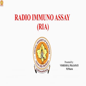 Radioimmunoassay | PPTX