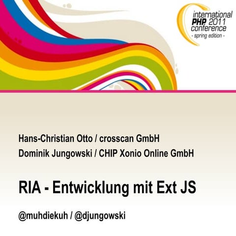 RIA - Entwicklung mit Ext JS