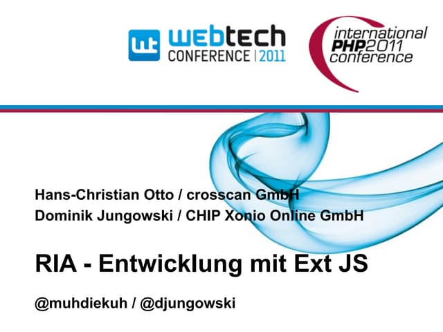 RIA - Entwicklung mit Ext JS