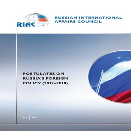 Postulates on Russia’s Foreign Policy