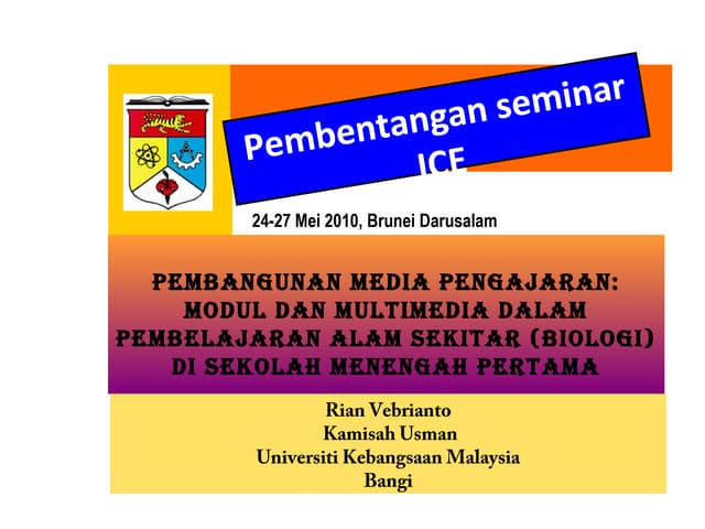 Rian vebrianto  brunai (PEMBANGUNAN MEDIA PENGAJARAN: MODUL DAN MULTIMEDIA DA...