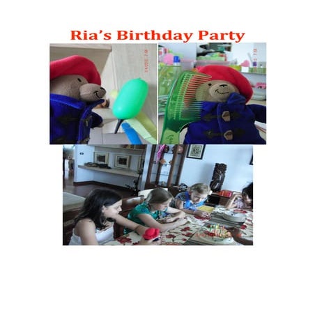 Ria’s Birthday Party | PDF