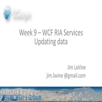Ria services updating data | PPT