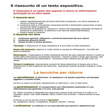 Riassunto | PDF