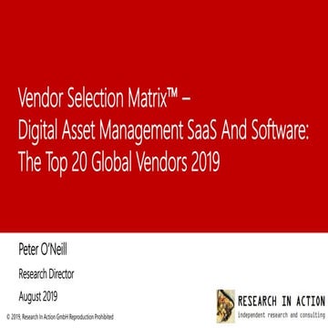 Going Strategic: DAM for a New Decade