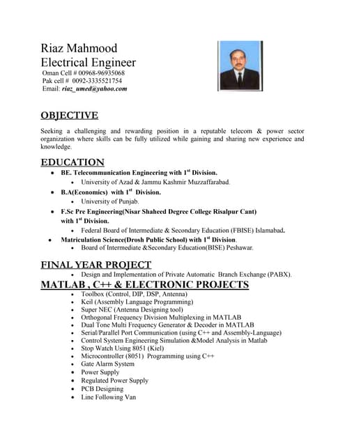 Riaz Mahmood presentations