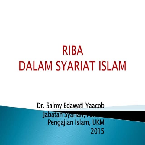Riba dalam perspektif islam | PPTX
