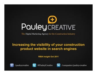 Increasing the visibility of your construction product website in search engines