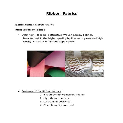 Ribbon  fabrics