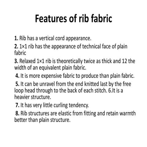 A Comprehensive Study on Rib circular Knitting Machine