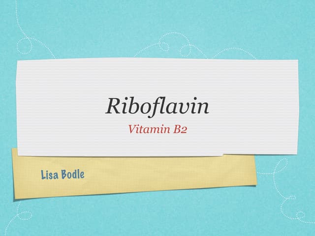 Riboflavin