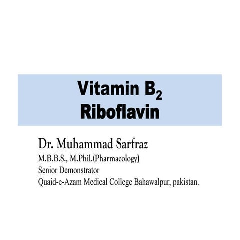 Riboflavin, VITAMIN B2