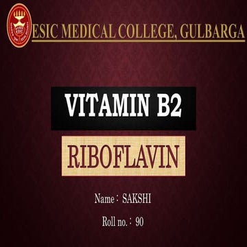 Riboflavin VITAMIN B2