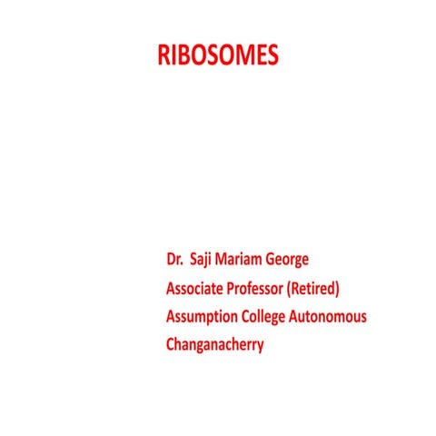 RIBOSOMES   SMG
