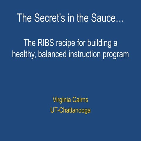 The Secret's in the Sauce: LOEX 2012