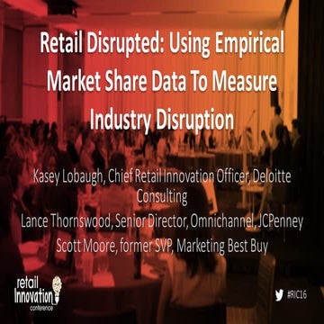 Using Empirical Market Share Data To Measure Industry Disruption