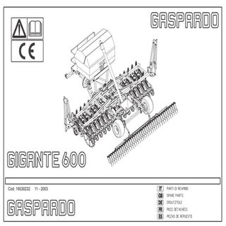 Gaspardo Ricambi gigante 600 2003 1...