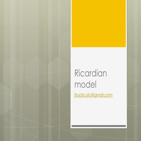 Ricardian model