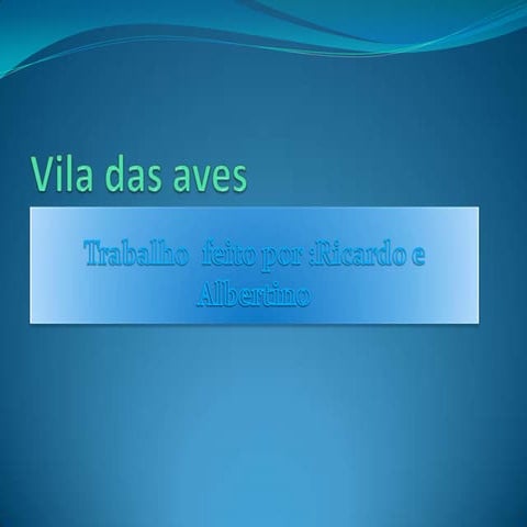 vila das aves PPT