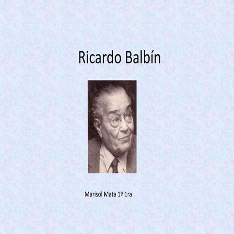 Ricardo balbín PPT