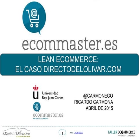 Ricardo Carmona en Jornadas Ecommerce Universidad Rey Juan Carlos. 