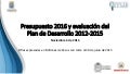OPPCM en Presupuesto 2016