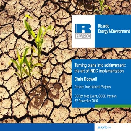 Turning plans into achievement: the art of INDC implementation