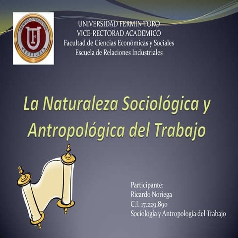 Ricardo Noriega - Presentación