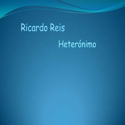 Ricardo reis