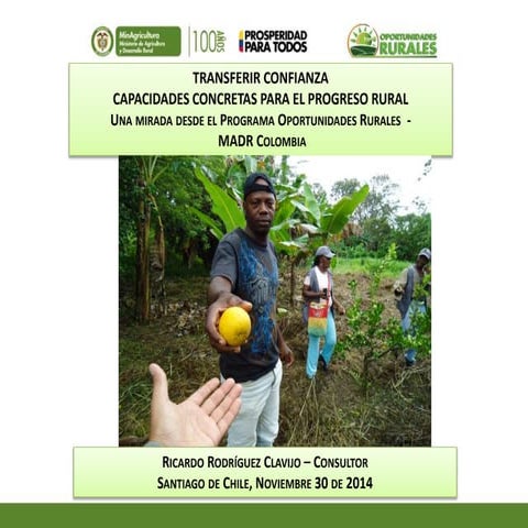 Ricardo Rodriguez - Presentación Taller Talentos Rurales (Chile, 2014)