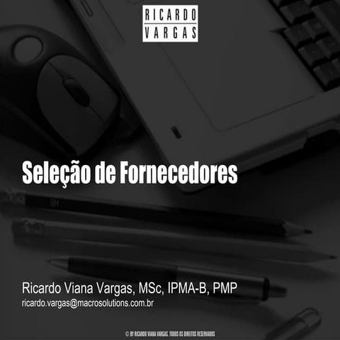 Selecao de Fornecedores