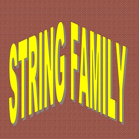 String family | PPT