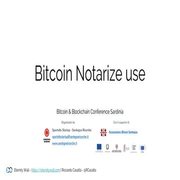 Riccardo Casatta - Bitcoin Notarize use