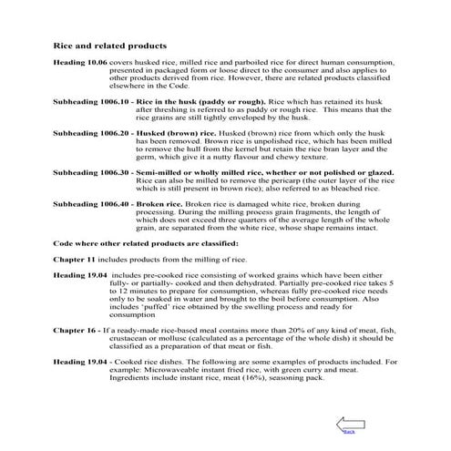 Rice and related products | DOC
