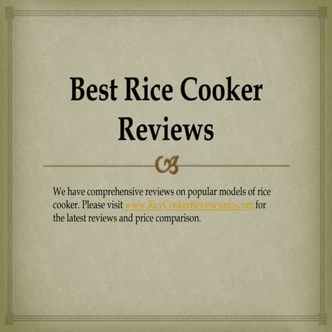 Best Rice Cooker Reviews
