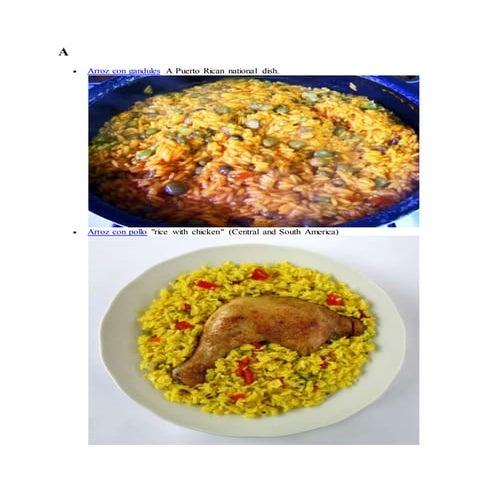Rice dishes from around the globe | DOCX