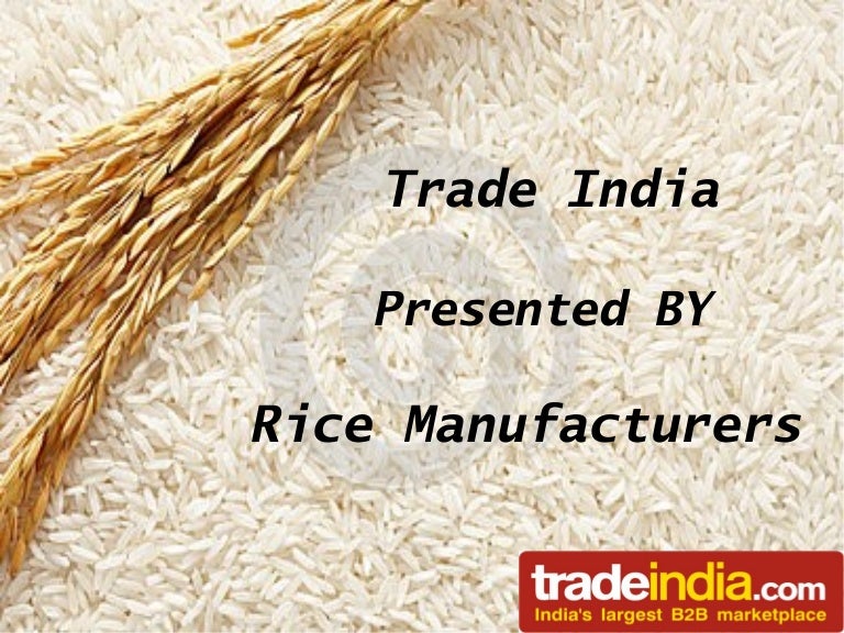 Rice Manufacturers